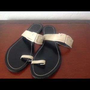 Tory Burch flat cream sandals